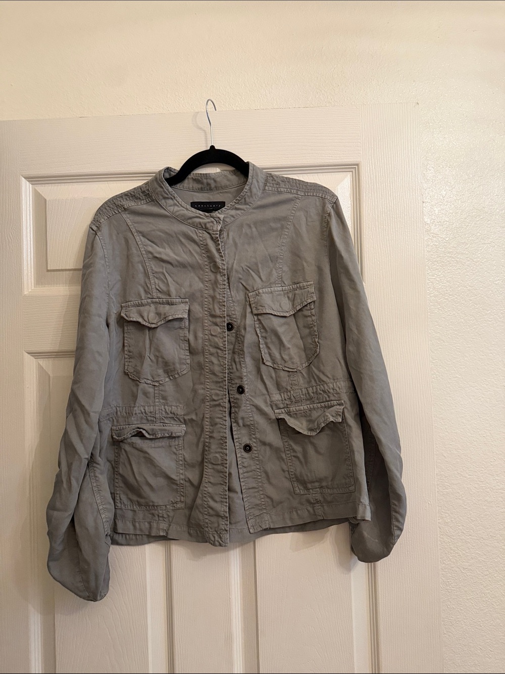 Sanctuary Light‎ Gray Utility Shirt Jacket